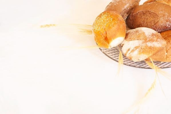 a basket with bread