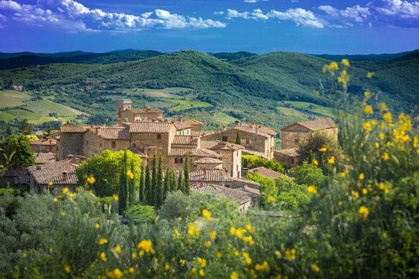 a beautiful typical country village